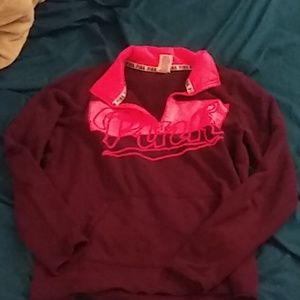 VS Pink - half zip pullover